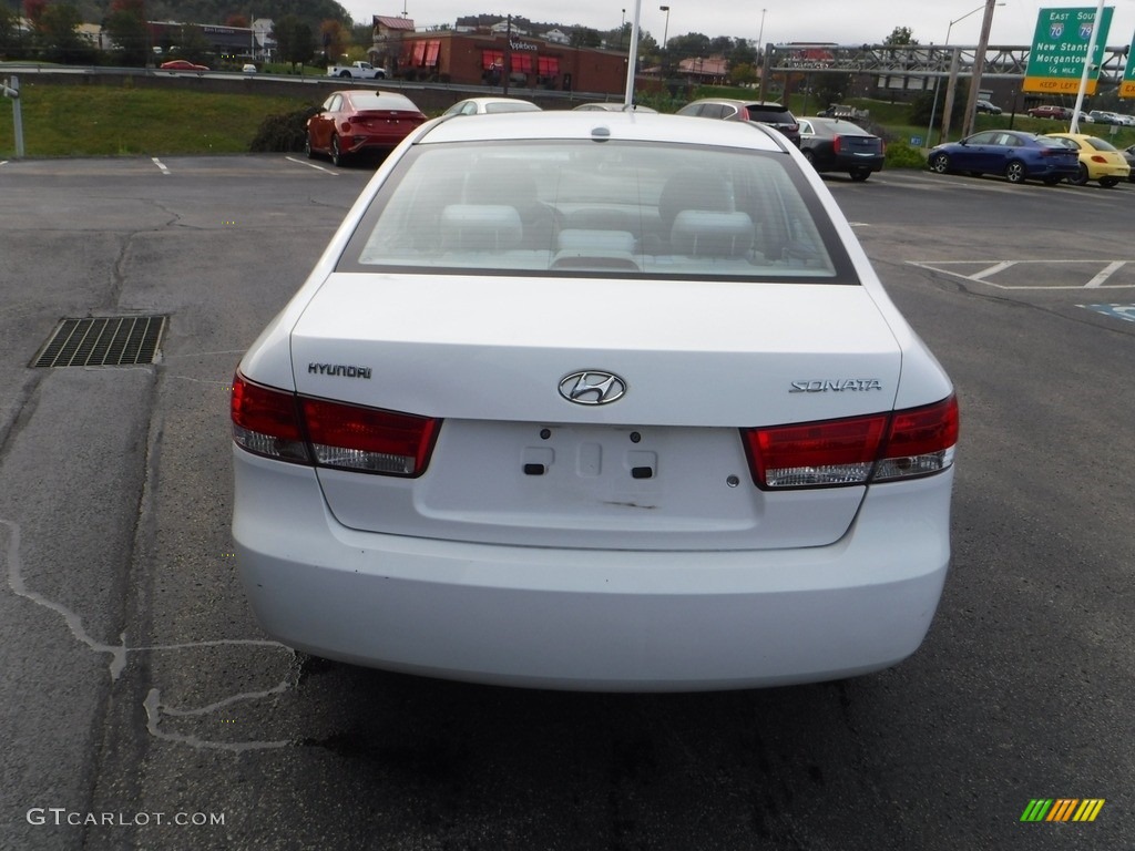 2008 Sonata GLS - Powder White Pearl / Beige photo #7