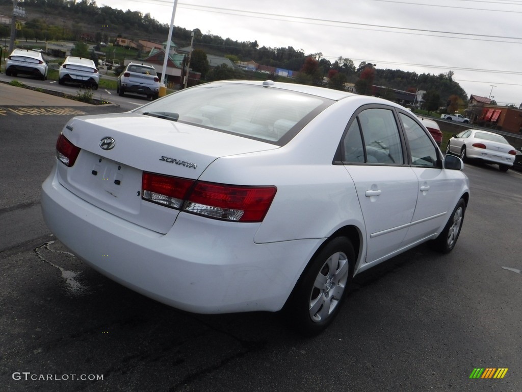 2008 Sonata GLS - Powder White Pearl / Beige photo #8