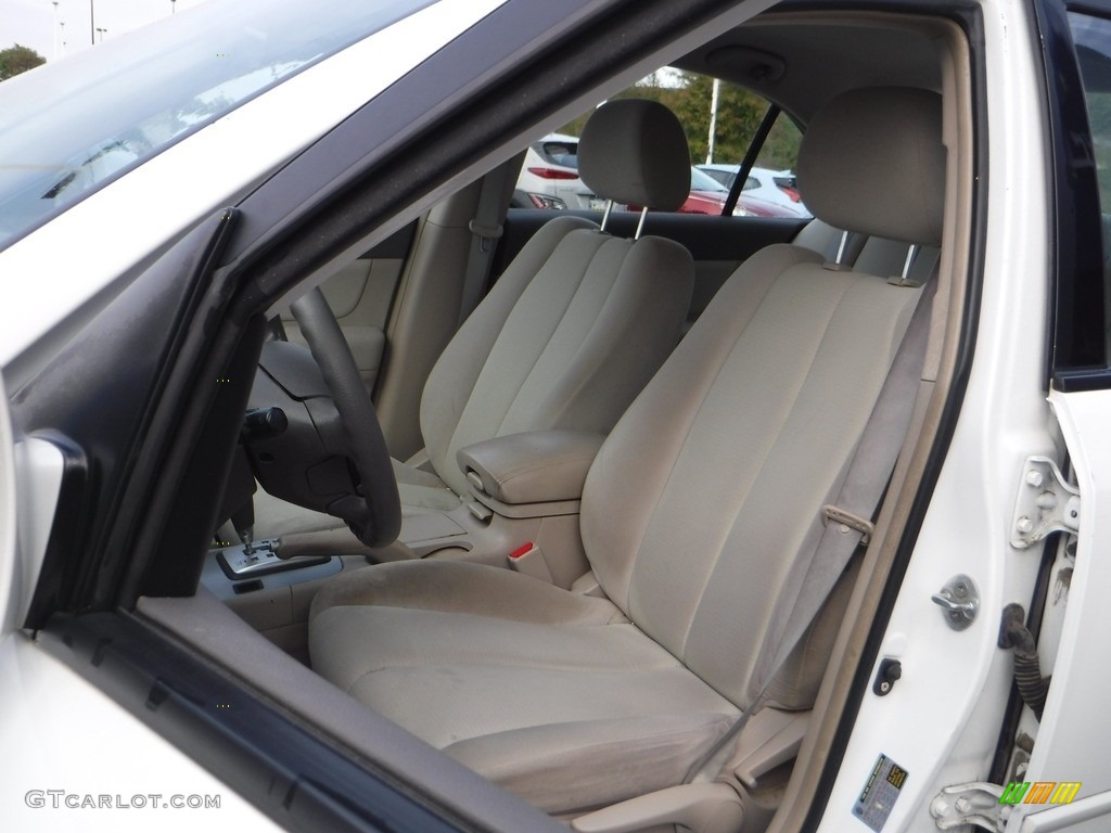 2008 Sonata GLS - Powder White Pearl / Beige photo #10
