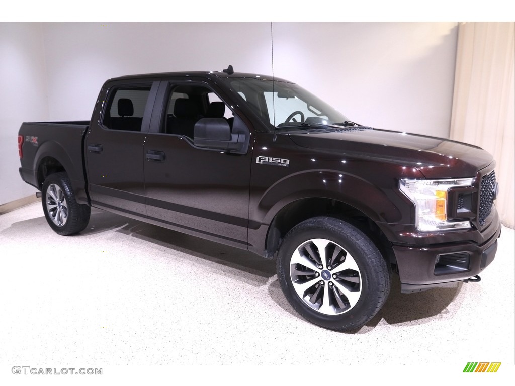 2020 F150 STX SuperCrew 4x4 - Magma Red / Black photo #1
