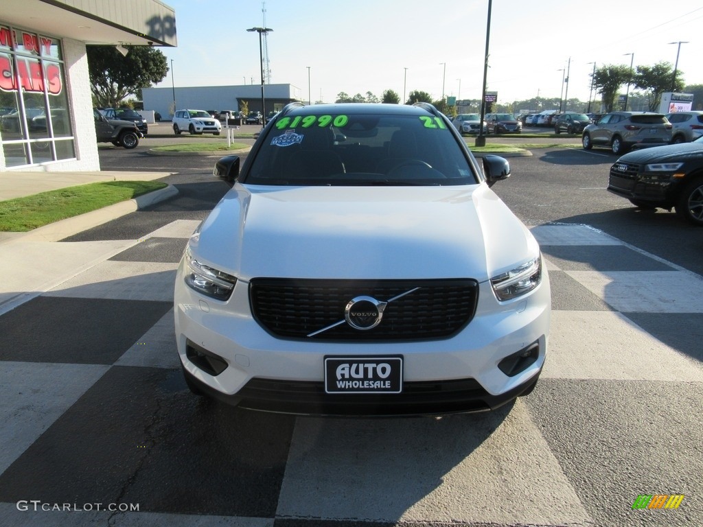 2021 XC40 T4 R-Design - Crystal White Metallic / Charcoal photo #2