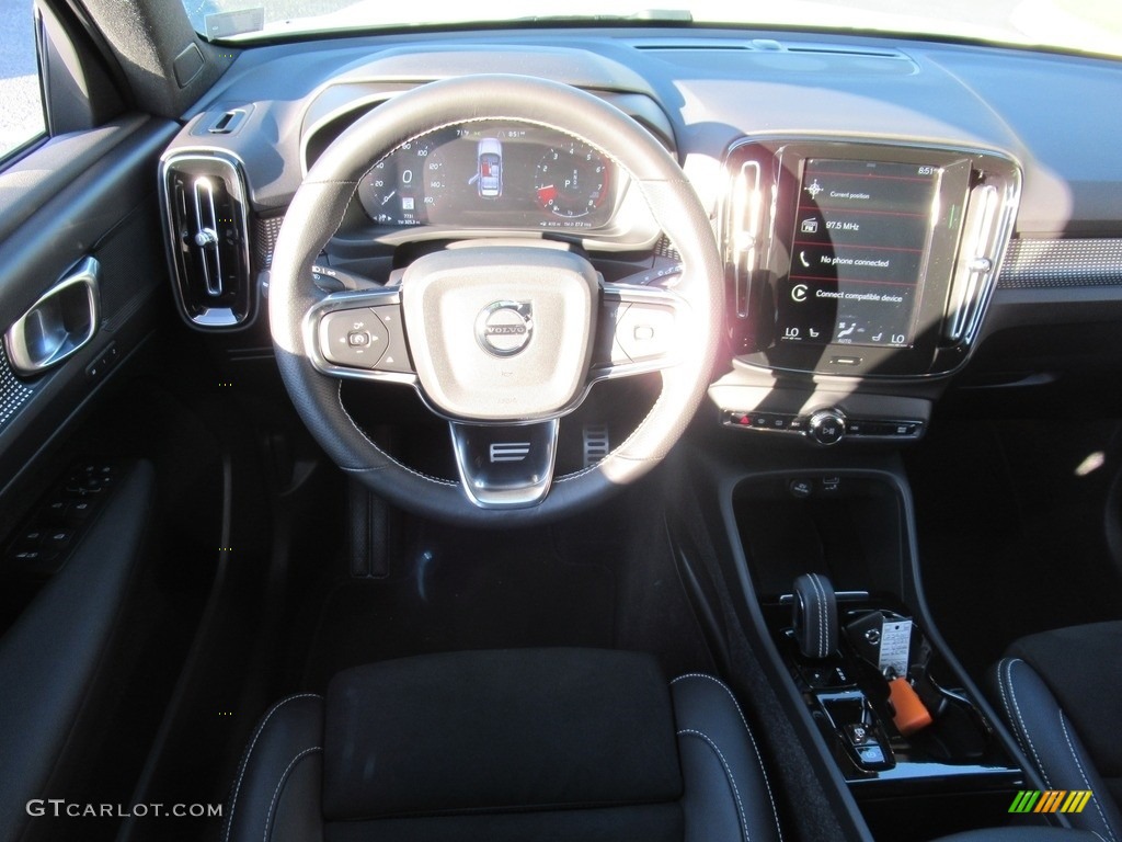 2021 XC40 T4 R-Design - Crystal White Metallic / Charcoal photo #15