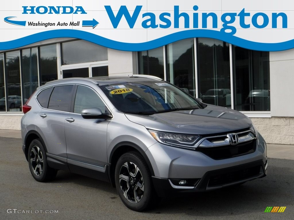 2018 CR-V Touring AWD - Lunar Silver Metallic / Gray photo #1