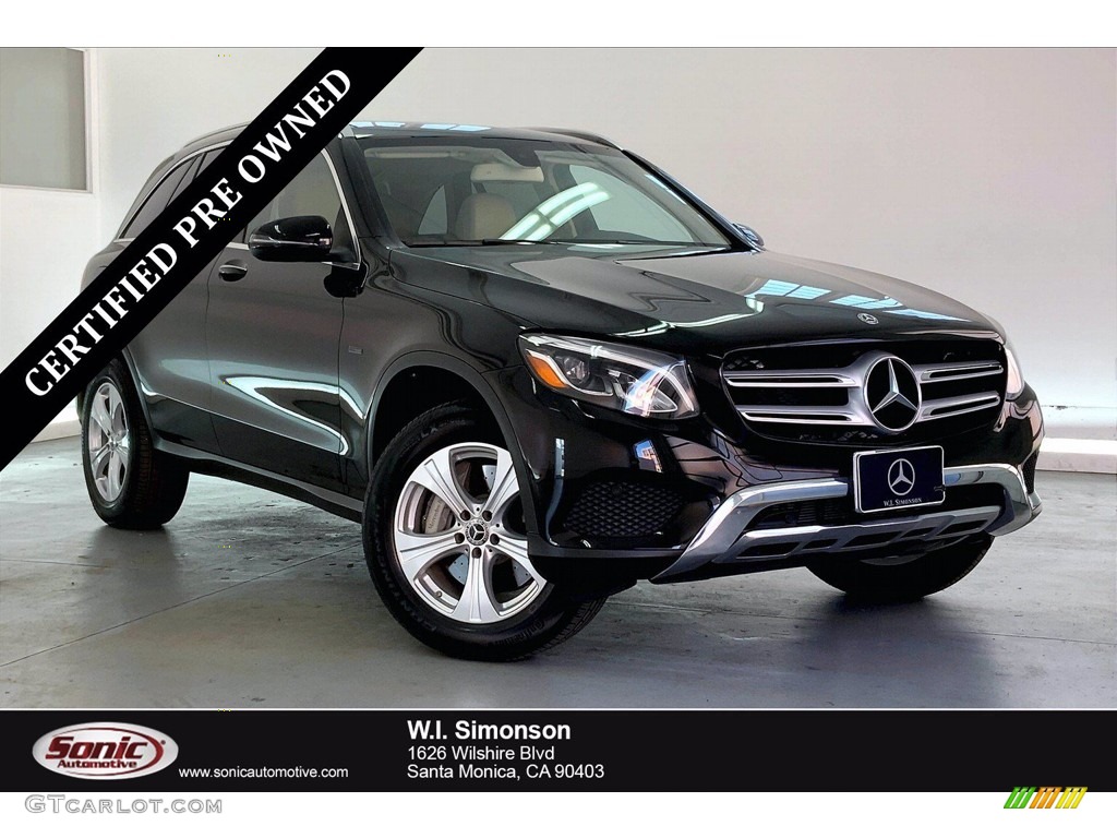 2018 GLC 350e 4Matic - Black / Silk Beige/Black photo #1