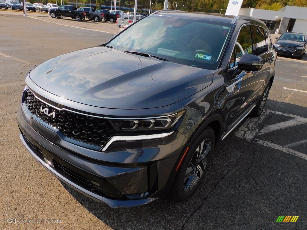 Platinum Graphite 2022 Kia Sorento Hybrid SX AWD Hybrid Exterior Photo #143063800