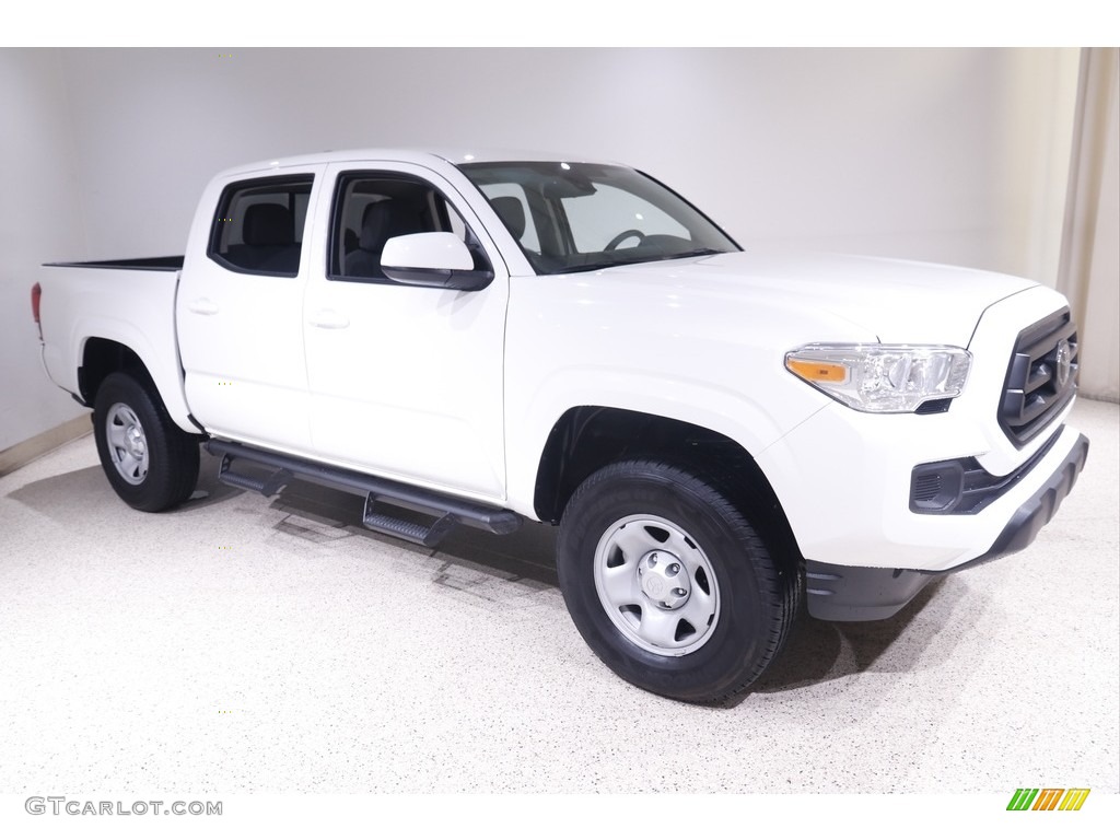 2021 Tacoma SR5 Double Cab 4x4 - Super White / Cement photo #1