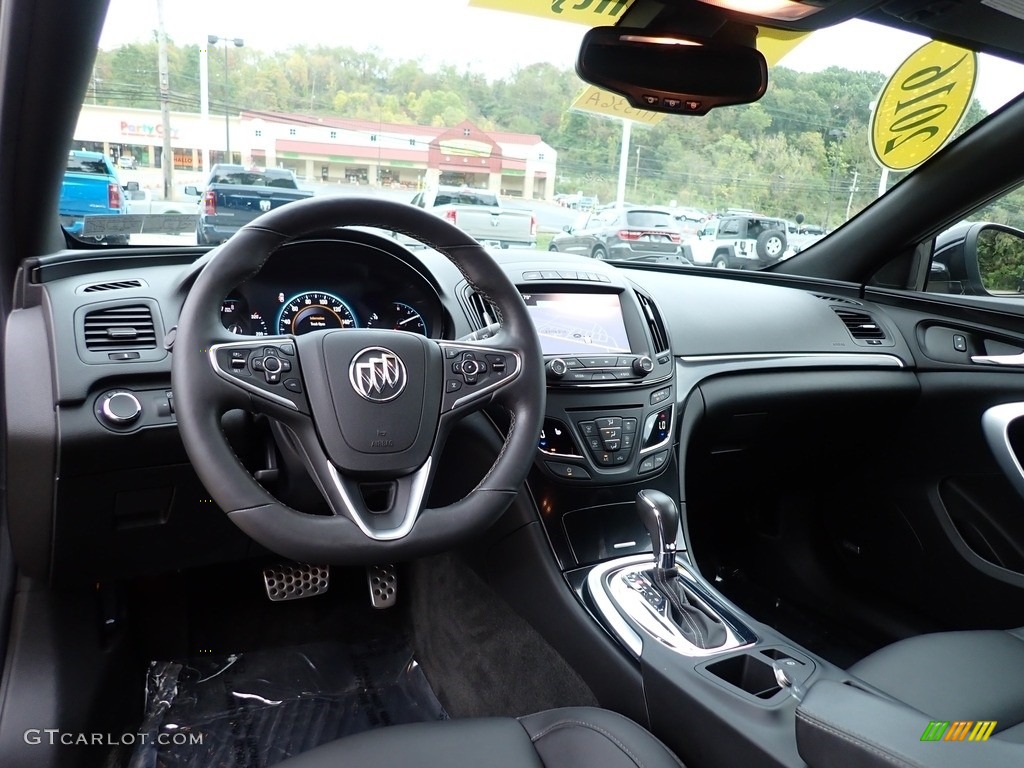 Ebony Interior 2016 Buick Regal GS Group AWD Photo #143064777