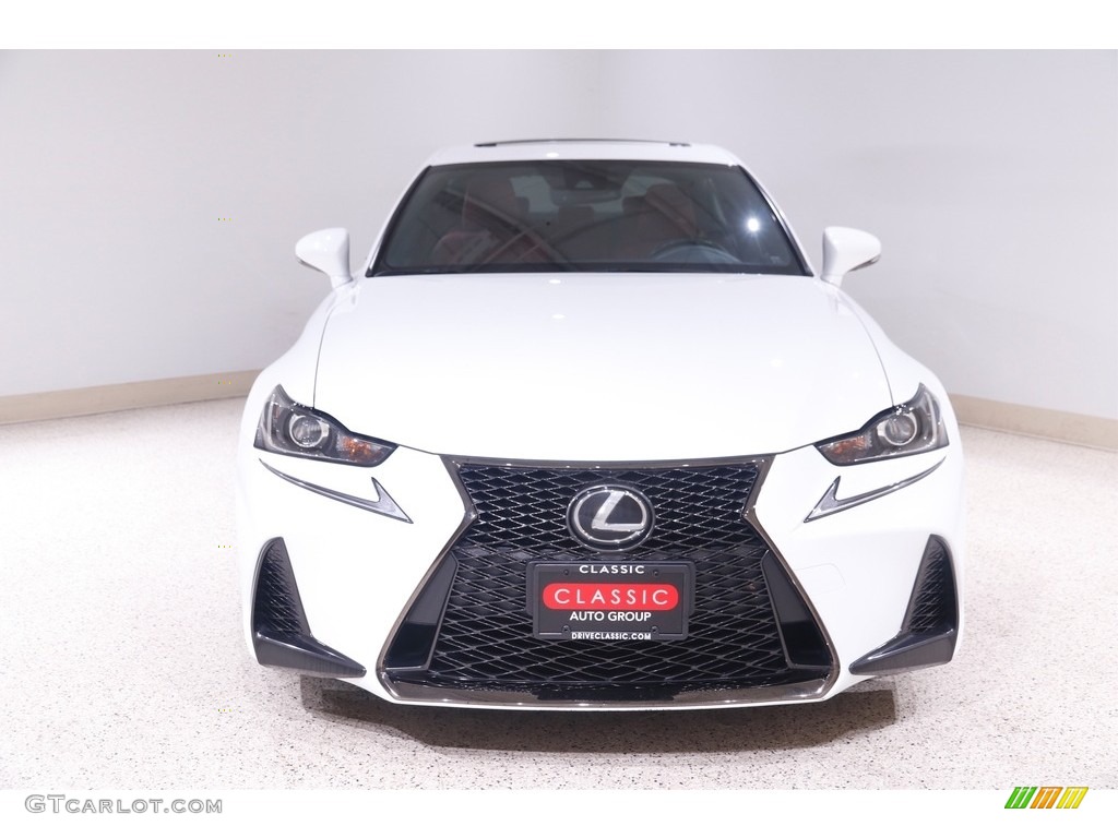 2017 IS 300 AWD F Sport - Ultra White / Rioja Red photo #2