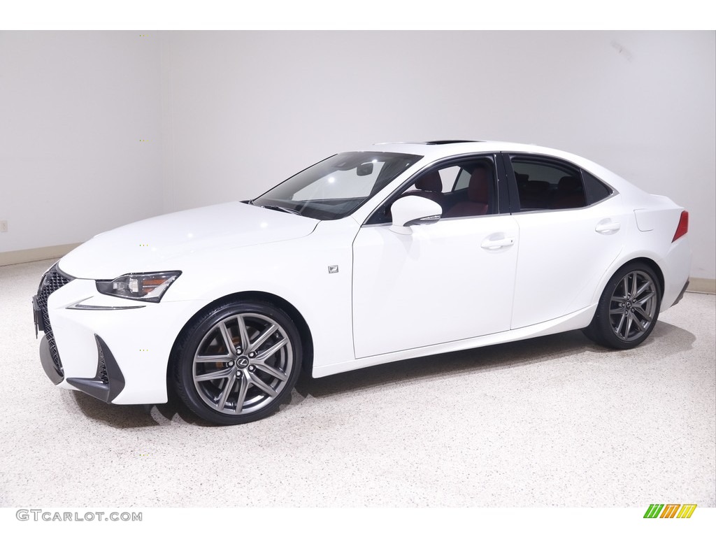 2017 IS 300 AWD F Sport - Ultra White / Rioja Red photo #3