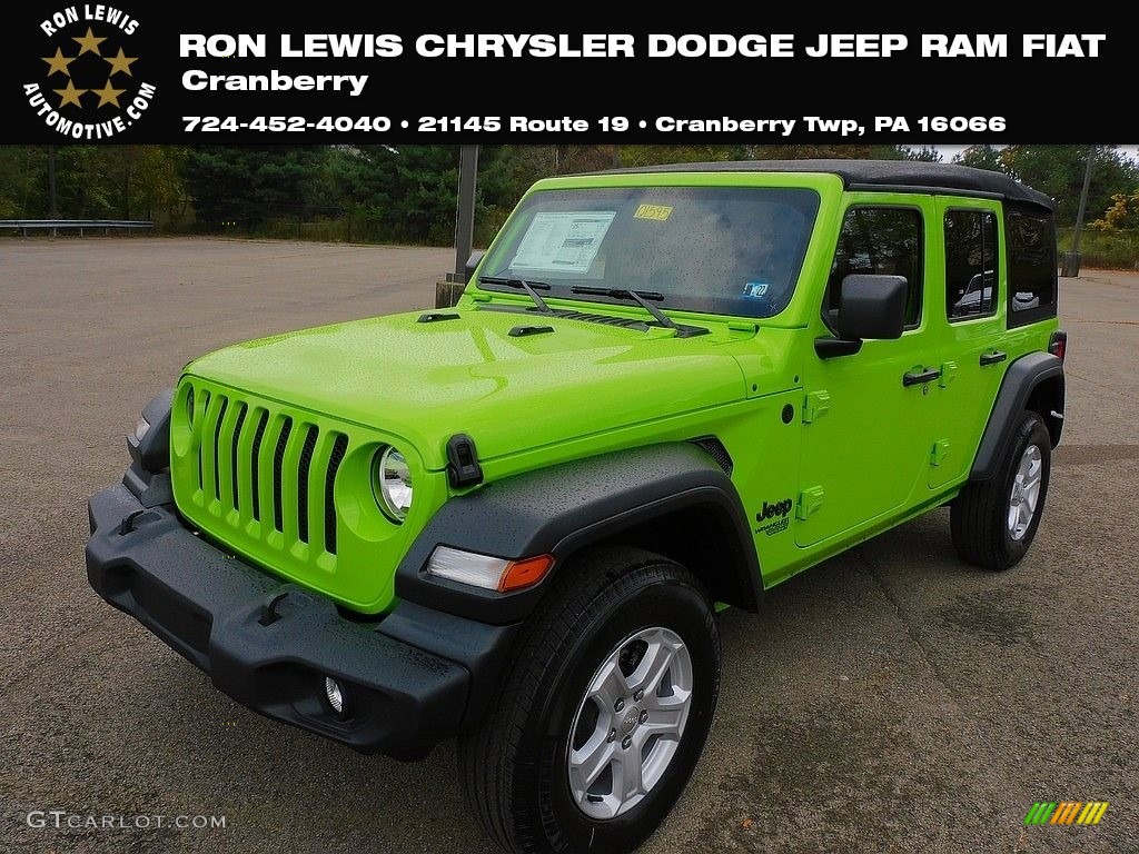 2021 Wrangler Unlimited Sport 4x4 - Limited Edition Gecko / Black photo #1