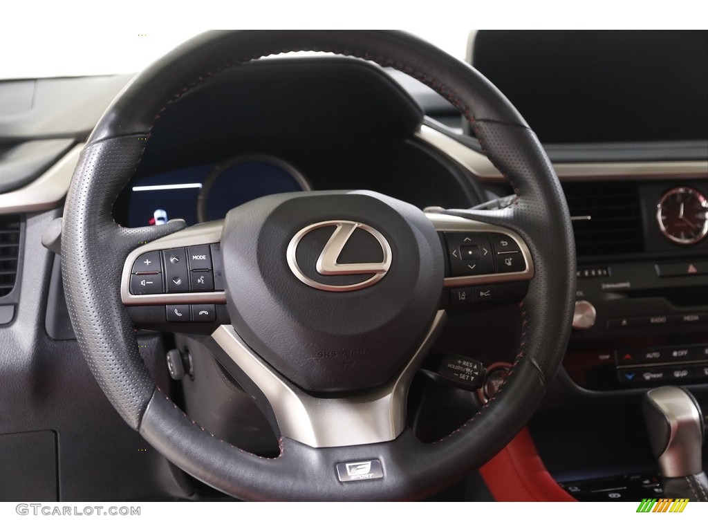 2020 Lexus RX 350 F Sport AWD Circuit Red Steering Wheel Photo #143066371