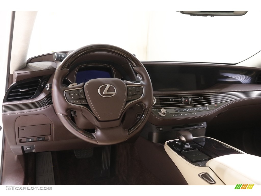 2018 Lexus LS 500 AWD Parchment Dashboard Photo #143066824