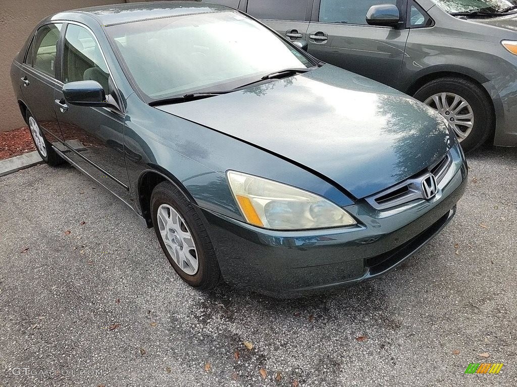 2005 Accord LX Sedan - Deep Green Pearl / Gray photo #2