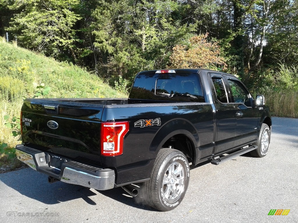 2017 F150 XLT SuperCab 4x4 - Shadow Black / Earth Gray photo #6