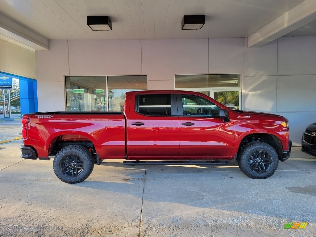 2021 Silverado 1500 Custom Trail Boss Crew Cab 4x4 - Cherry Red Tintcoat / Jet Black photo #3