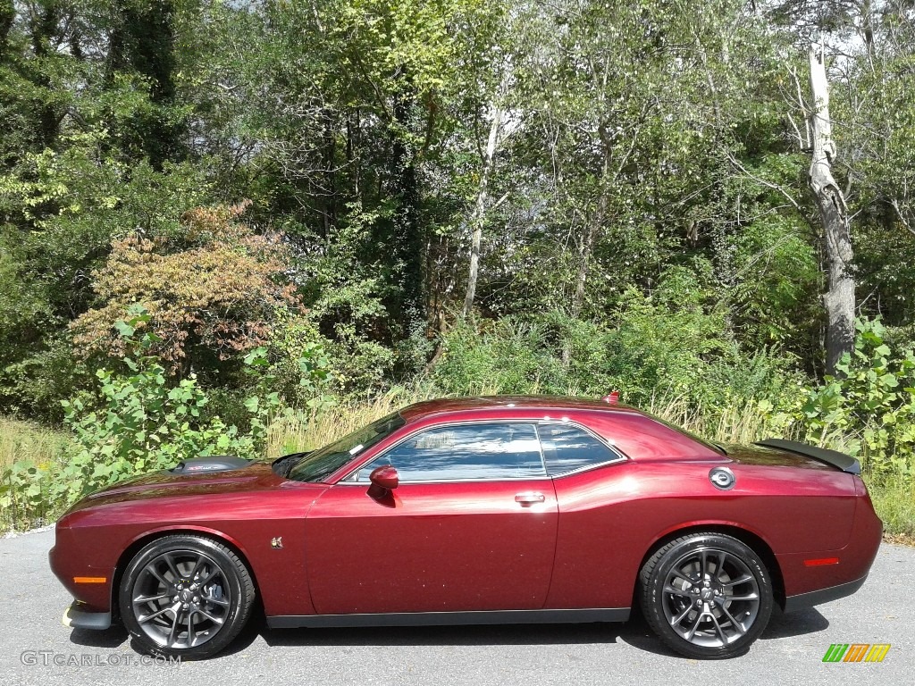 Octane Red Pearl 2021 Dodge Challenger R/T Scat Pack Shaker Exterior Photo #143069436