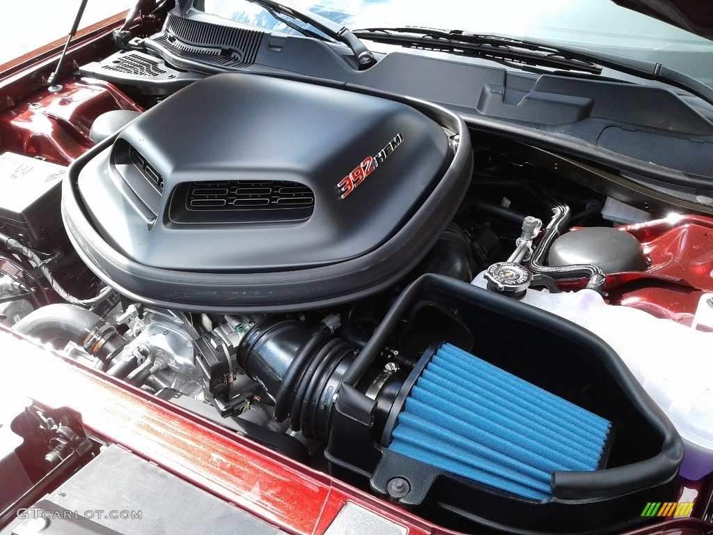 2021 Dodge Challenger R/T Scat Pack Shaker 392 SRT 6.4 Liter HEMI OHV-16 Valve VVT MDS V8 Engine Photo #143069490