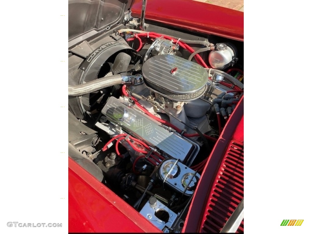 1963 Corvette Sting Ray Convertible - Dark Red Metallic / Black photo #3