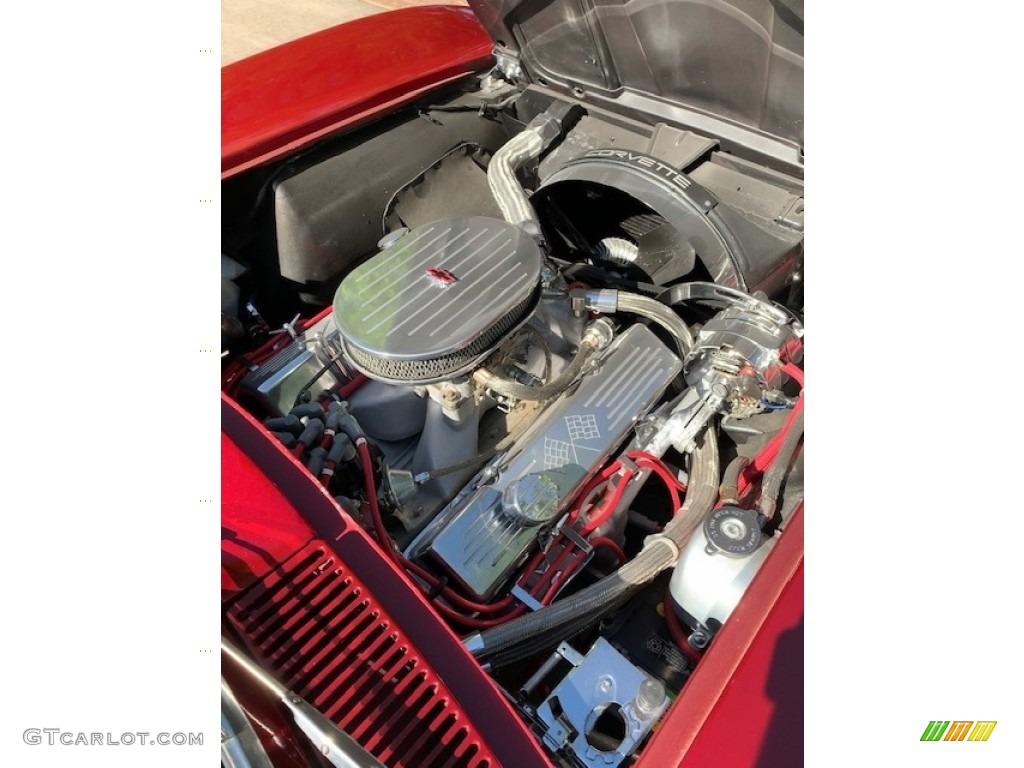 1963 Corvette Sting Ray Convertible - Dark Red Metallic / Black photo #4