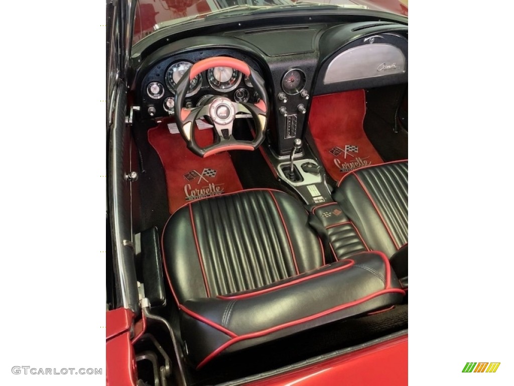 1963 Corvette Sting Ray Convertible - Dark Red Metallic / Black photo #5