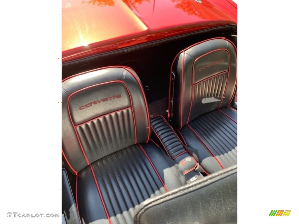 1963 Corvette Sting Ray Convertible - Dark Red Metallic / Black photo #7