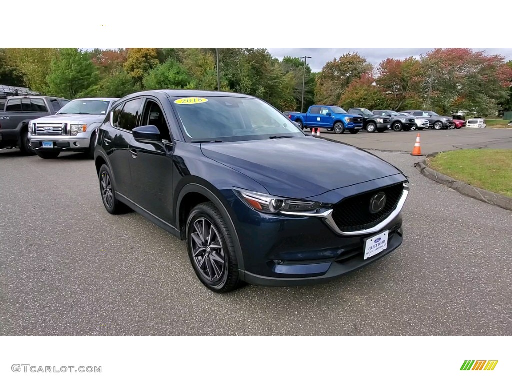 2018 CX-5 Grand Touring AWD - Eternal Blue Metallic / Black photo #1