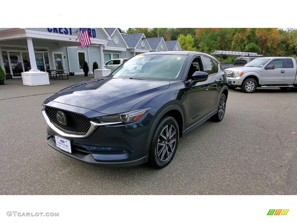 2018 CX-5 Grand Touring AWD - Eternal Blue Metallic / Black photo #3