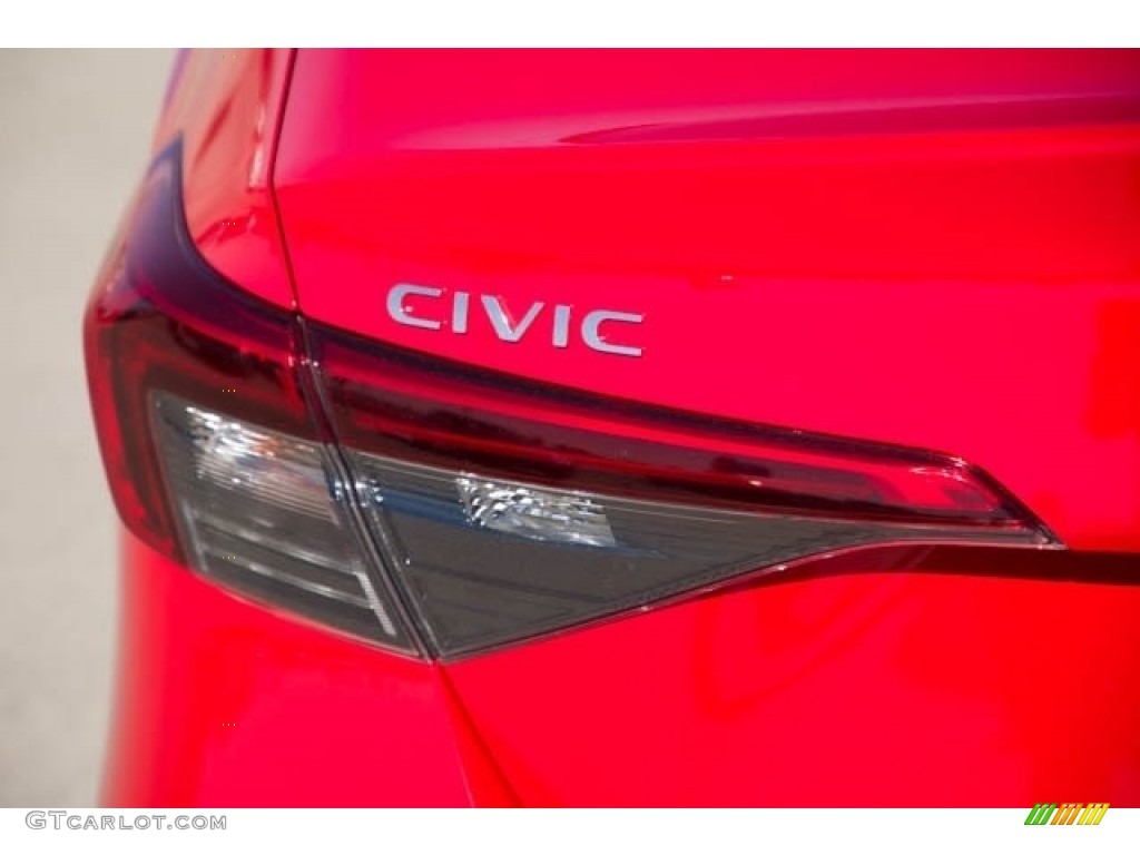 2022 Civic Sport Sedan - Rallye Red / Black photo #6