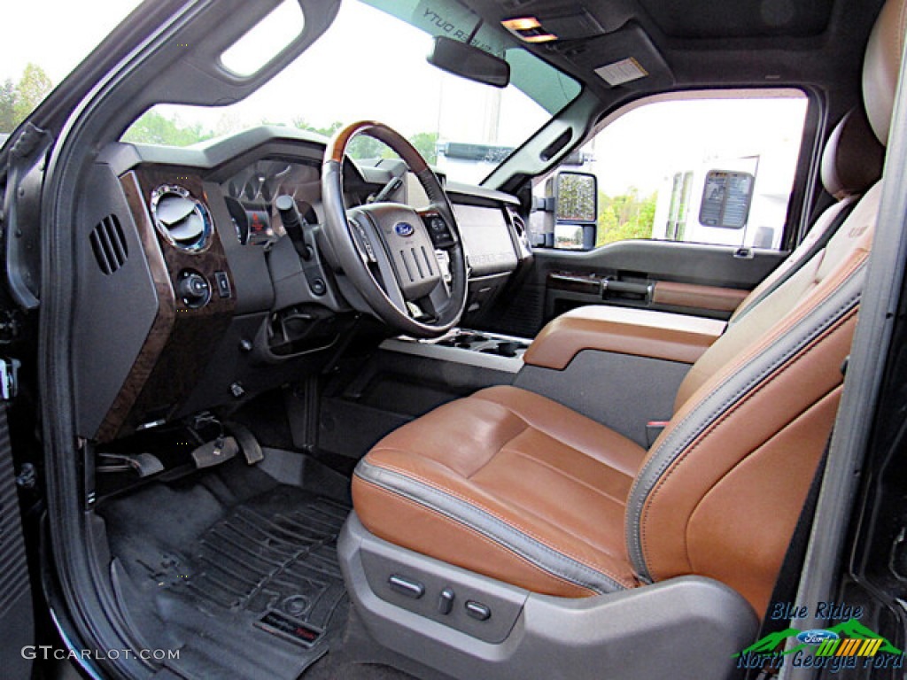 Pecan Interior 2016 Ford F450 Super Duty Platinum Crew Cab 4x4 Photo #143071085
