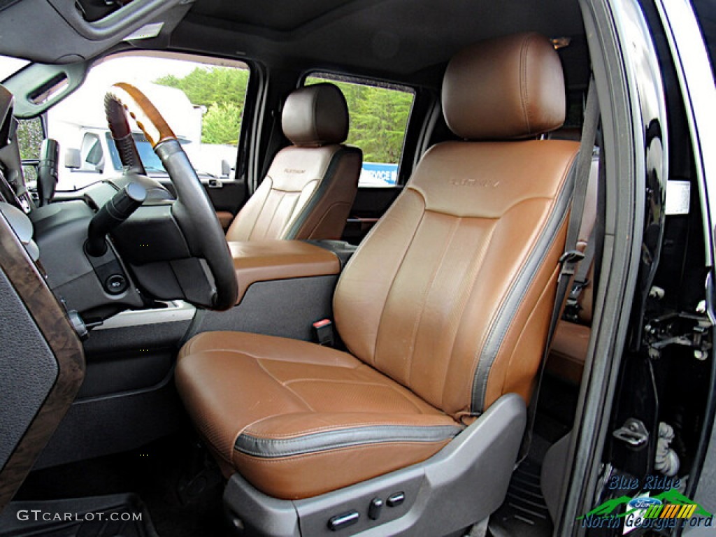 2016 Ford F450 Super Duty Platinum Crew Cab 4x4 Front Seat Photo #143071103