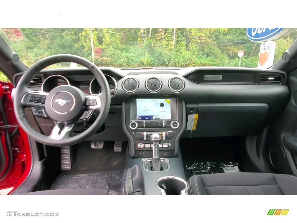 2021 Ford Mustang EcoBoost Fastback Ebony Dashboard Photo #143071145