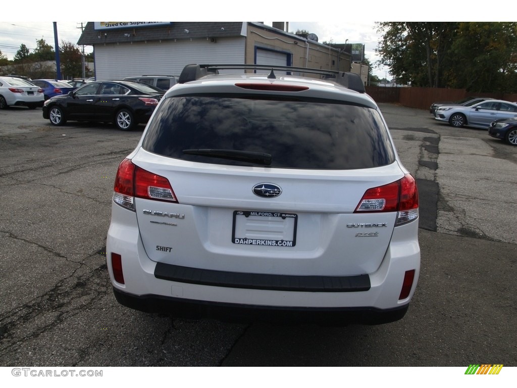 2014 Outback 2.5i Premium - Satin White Pearl / Ivory photo #6