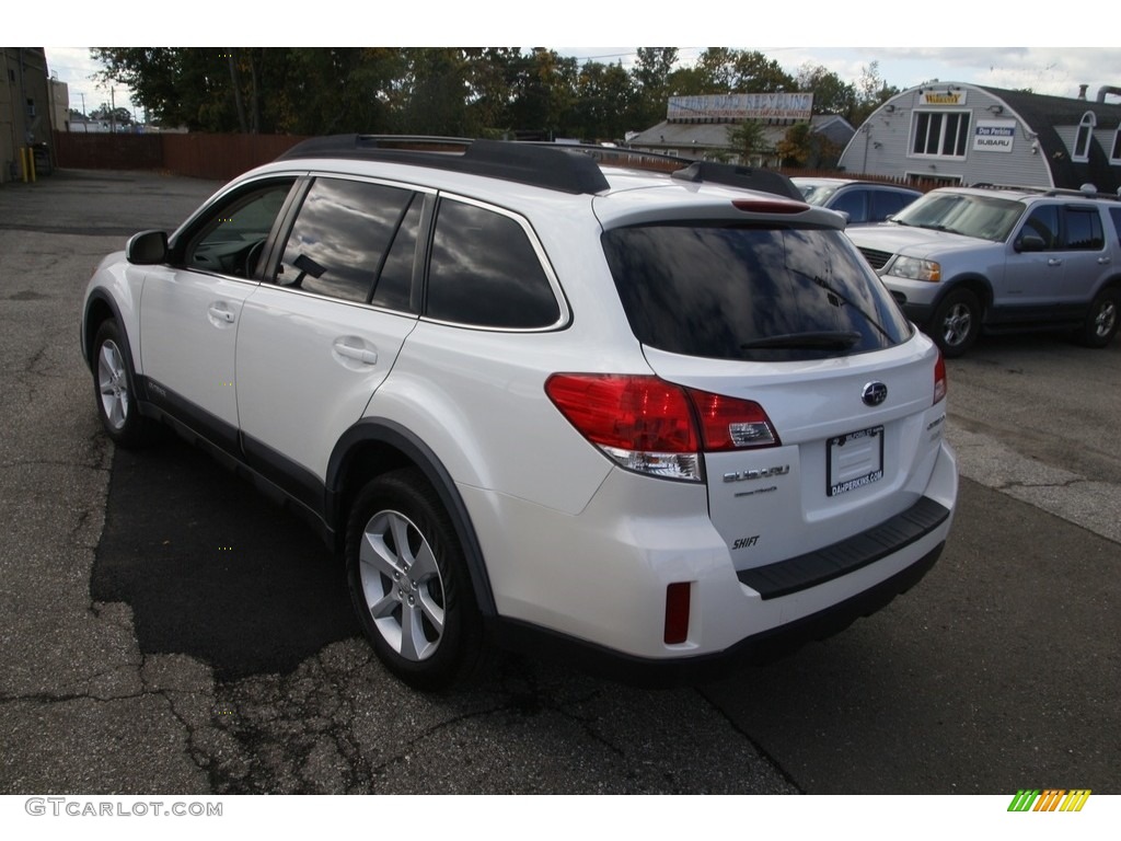 2014 Outback 2.5i Premium - Satin White Pearl / Ivory photo #7