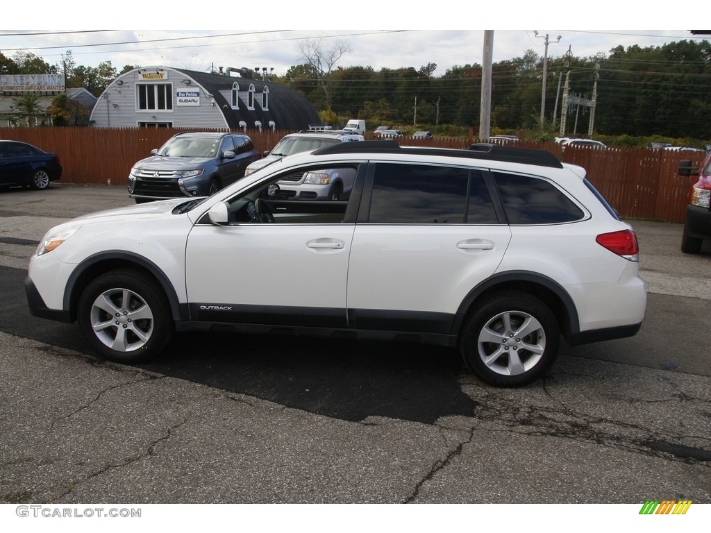 2014 Outback 2.5i Premium - Satin White Pearl / Ivory photo #8
