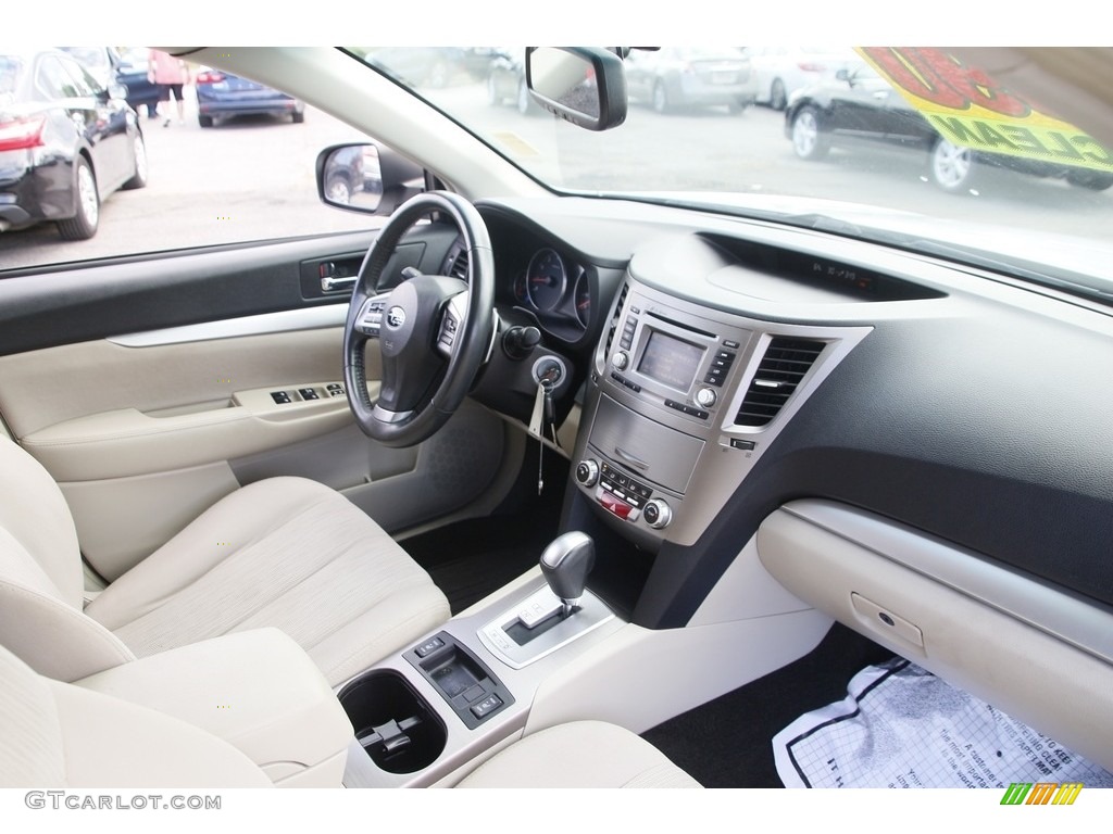 2014 Outback 2.5i Premium - Satin White Pearl / Ivory photo #15