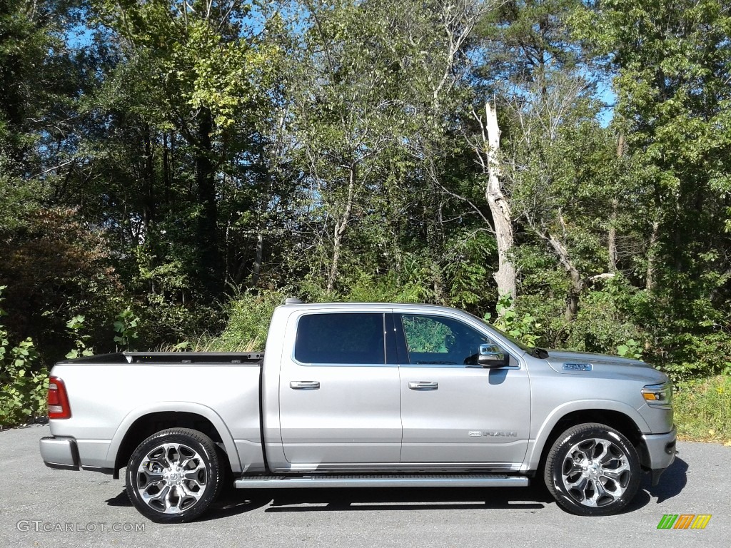 Billet Silver Metallic 2022 Ram 1500 Limited Longhorn Crew Cab 4x4 Exterior Photo #143075054
