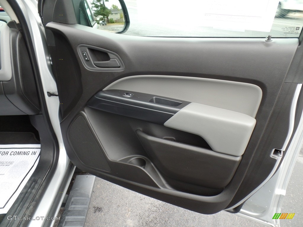 2016 Chevrolet Colorado WT Extended Cab Jet Black/Dark Ash Door Panel Photo #143075123