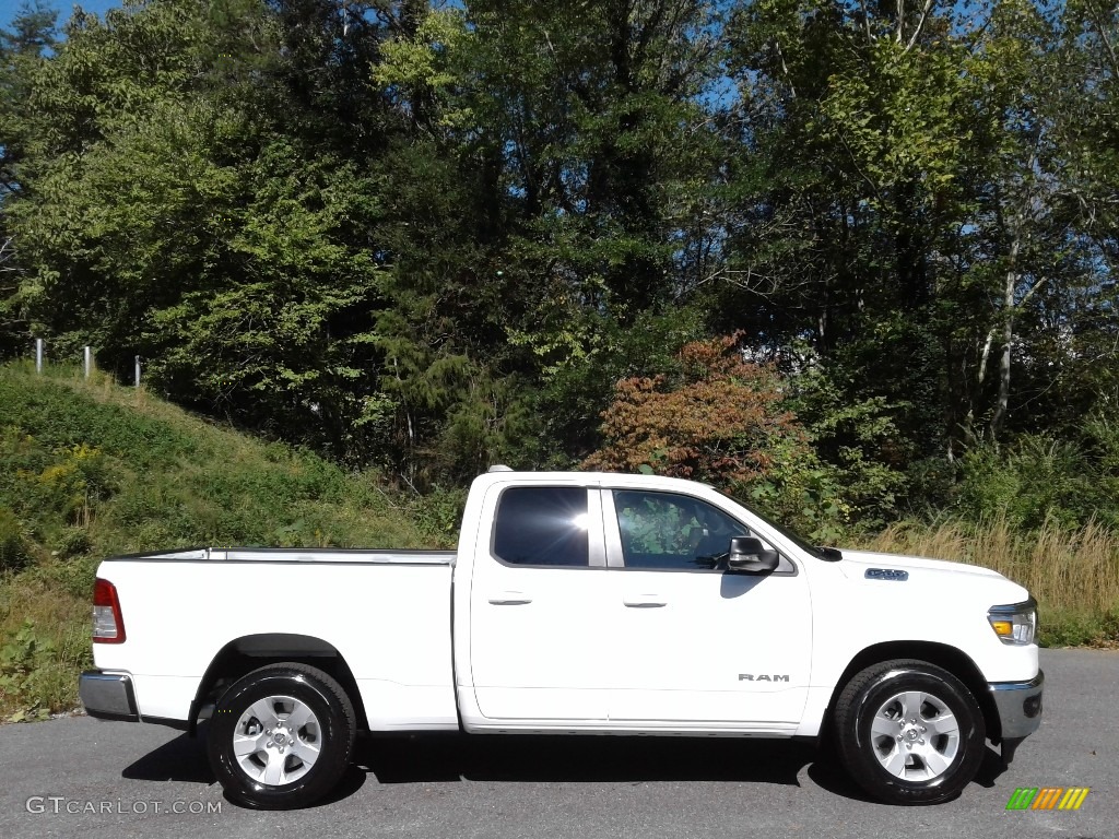 Bright White 2022 Ram 1500 Big Horn Quad Cab Exterior Photo #143076092