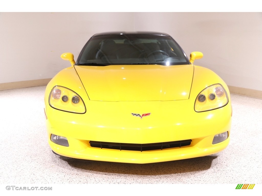 2007 Corvette Coupe - Velocity Yellow / Ebony photo #2