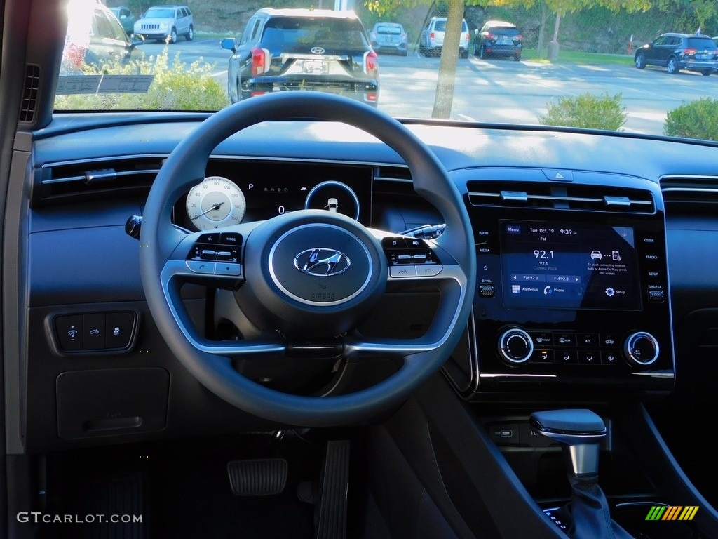 2022 Hyundai Santa Cruz SEL AWD Dark Gray w/Orange Accents Steering Wheel Photo #143080393