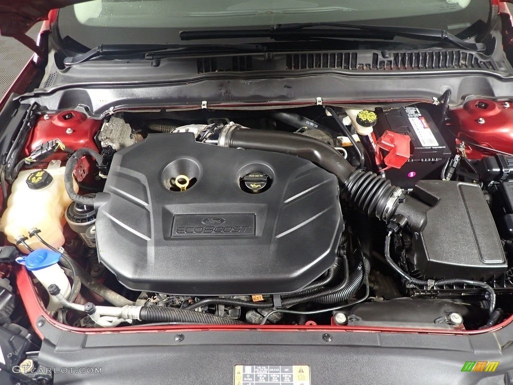 2014 Fusion Titanium AWD - Ruby Red / Charcoal Black photo #8