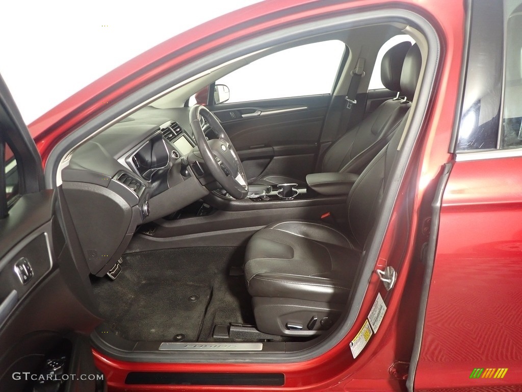 2014 Fusion Titanium AWD - Ruby Red / Charcoal Black photo #24