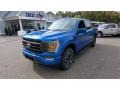 2021 Velocity Blue Ford F150 Lariat SuperCrew 4x4  photo #3