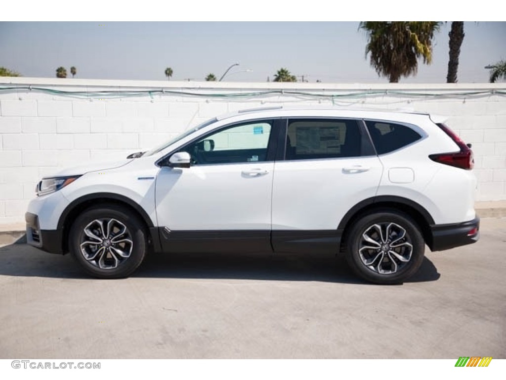 Platinum White Pearl 2022 Honda CR-V EX AWD Hybrid Exterior Photo #143081407
