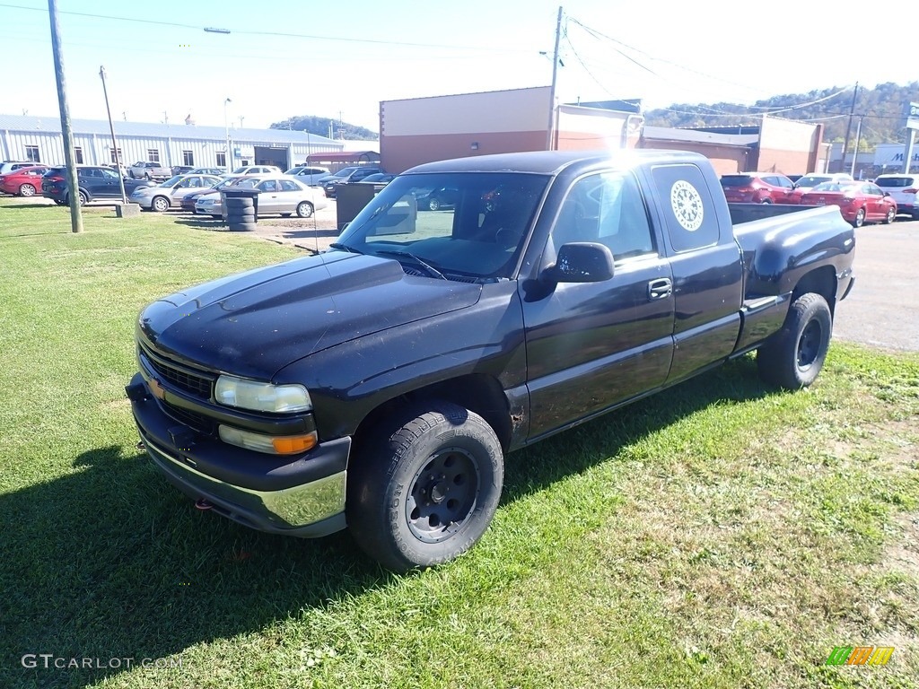 1999 Silverado 1500 LS Extended Cab 4x4 - Onyx Black / Graphite photo #7