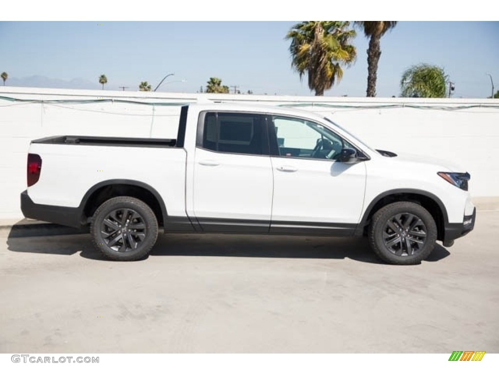 Platinum White Pearl 2022 Honda Ridgeline Sport AWD Exterior Photo #143082448