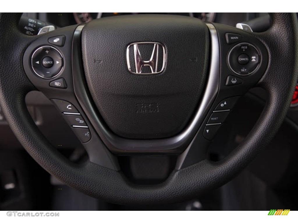 2022 Honda Ridgeline Sport AWD Black Steering Wheel Photo #143082637