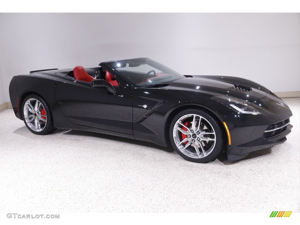 2019 Corvette Stingray Convertible - Black / Adrenaline Red photo #1