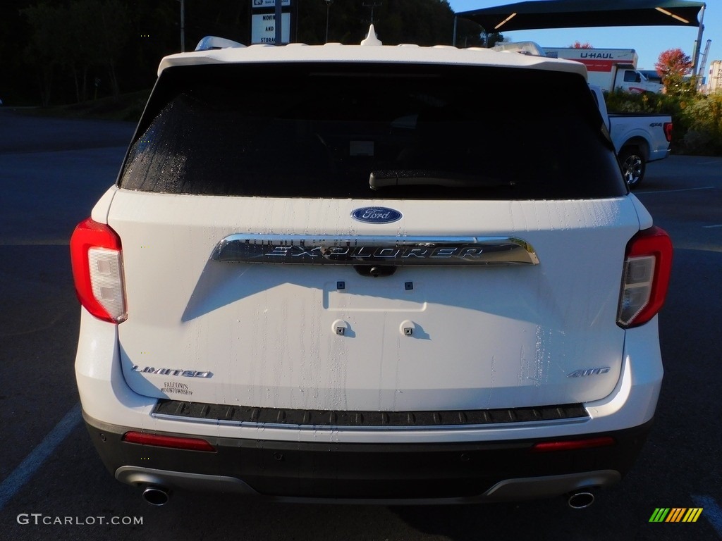 2021 Explorer Limited 4WD - Star White Metallic Tri-Coat / Sandstone photo #3