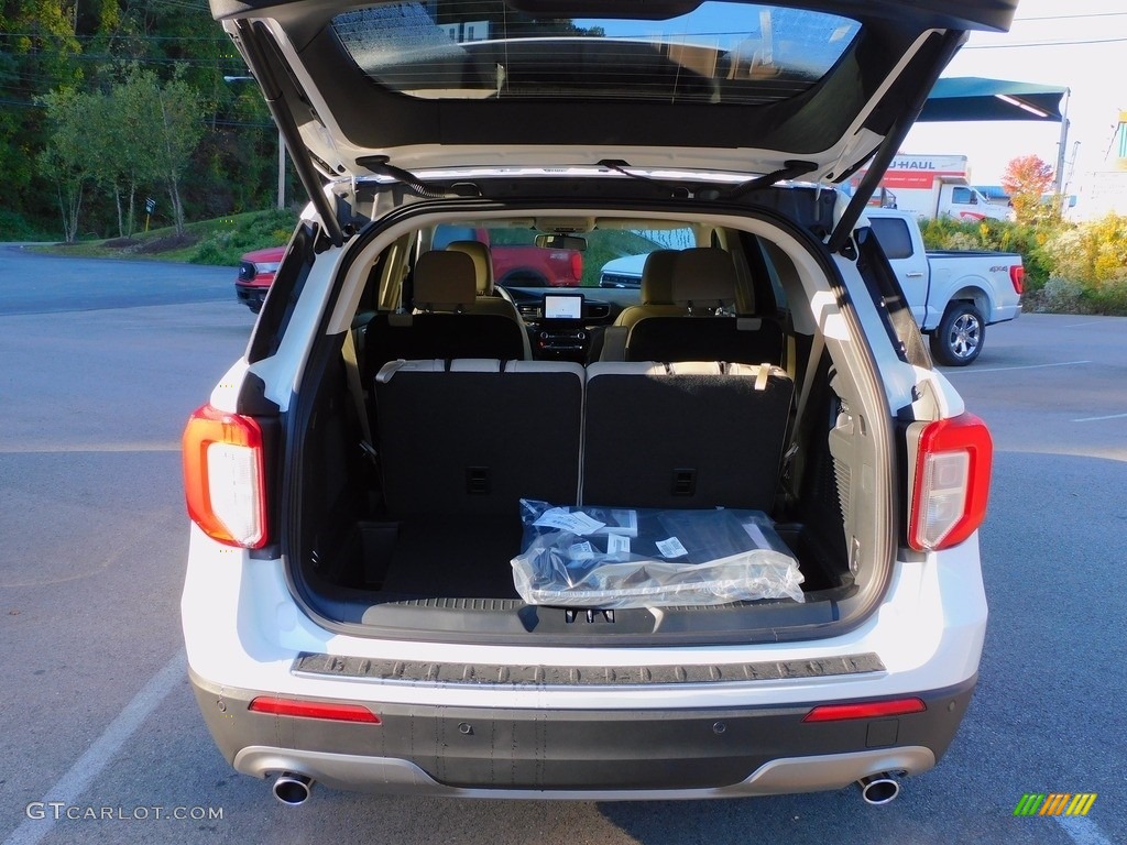 2021 Explorer Limited 4WD - Star White Metallic Tri-Coat / Sandstone photo #4